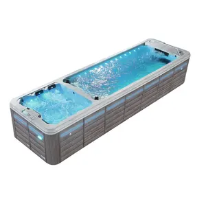 Vô tận Acrylic hồ bơi vận chuyển container vô tận bơi Spa hồ bơi vô tận hồ bơi