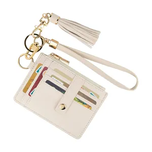 women key chain card holder supplier slim credit card holder RFID blocking men business manimalist card holder