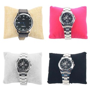 Présentoir à <span class=keywords><strong>bijoux</strong></span> en velours jaune pour bracelets et montres - Product Image 2
