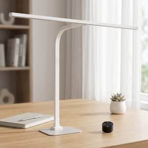 Lámpara de Escritorio <span class=keywords><strong>LED</strong></span> Flexible con Panel Amplio, Cuidado de la Vista, con Regulador de Intensidad Giratorio Independiente, Inteligente, para Estudio u Oficina - Product Image 4