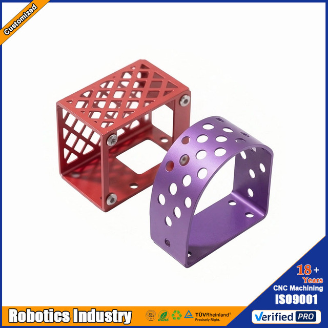 Custom Robot Aluminum Hollow Protective Frame Precision CNC Milled Guard Part for Industrial Automation