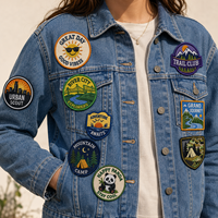 Parche Bordado Personalizado para Viajes al Aire Libre, Insignia de Montaña para Camping, para Chaquetas, Mochilas, Gorras, Regalos, OEM, ODM, Directo de Fábrica, AWELLS