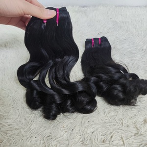 Letsfly – Lots <span class=keywords><strong>de</strong></span> Cheveux Bouclés Double Drawn 11A <span class=keywords><strong>de</strong></span> Haute Qualité, Extensions Pixie, Fumi Curl, Cheveux Humains Vierges Brésiliens, Livraison Rapide - Product Image 4
