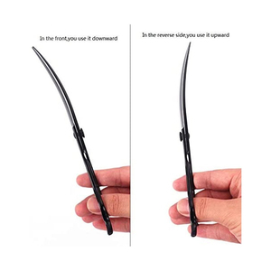 Ciseaux de coiffure professionnels pour salon, en acier inoxydable, lame tranchante, manche long, pour droitiers, fournitures de salon de coiffure - Product Image 3