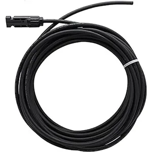 Kabel Solar 2 Core kabel Dc Pv1F harga pabrik 4/10/16/25 hitam merah