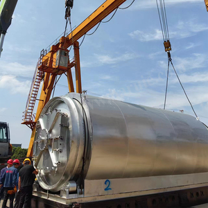 15 TPD <strong>Shredded</strong> Tyres Plastic Recycling Process <strong>Rubber</strong> Pyrolysis Machine Solid Wastes Treatment Device - Product Image 4