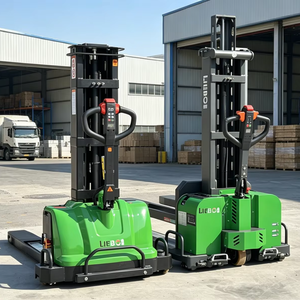 Self Loading Pallet Stacker 0.5ton 1ton 1.3m 1.6m Portable Semi Electric Forklift Stacker Crane Loading and Unloading Stacker