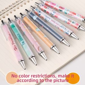 X1212 Wholesale Custom Diy Paper Insertable <b>Pens</b> Transparent Clear Tube Plastic <b>Retractable</b> Ballpoint Picture Insert <b>Pens</b> - Product Image 2