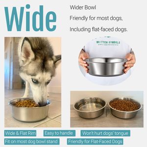Nonslip Rubber Bottom Water <b>Dog</b> <b>Bowls</b> Food Grade Premium Safe Pet <b>Bowls</b> Easy to Clean for Water <b>Dog</b> <b>Bowls</b> - Product Image 5