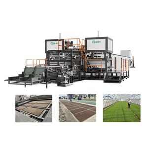 Machine à fabriquer des bacs à semis en <span class=keywords><strong>paille</strong></span> de riz automatique biodégradable en Chine, prix de la machine à fabriquer des bacs à semis - Product Image 2