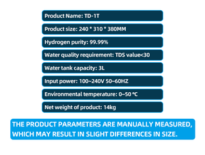 Générateur d'hydrogène professionnel 3000 ml/min pour clinique et laboratoire, pureté 99,99 %, technologie SPE PEM, certifié CE FDA, nouveauté 2026 - Product Image 3
