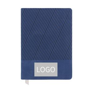 Carnet personnalisé Happy Way avec logo, A6, en cuir PU souple, journal de bureau, minimaliste, procès-verbaux de réunion, 50-100 pages - Product Image 1
