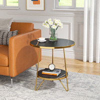 Table basse circulaire double couche au design durable, style moderne et minimaliste, idéale pour la maison, le bureau ou les espaces commerciaux – Meilleure vente