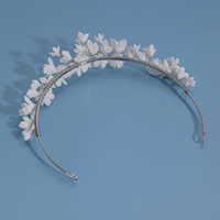 Accessoires de cheveux romantiques vintage pour mariage, anniversaire, performance, fête, coiffe florale de mariée, couronne, diadèmes de perles faits à la main