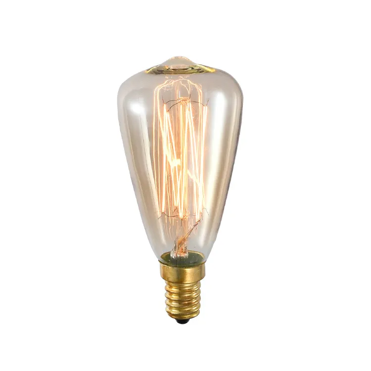 Vintage Edison Della Lampadina 40W Dimmable della Candela Lampadina Retro E14 Vite Decorativa Lampadina A Filamento di ST48