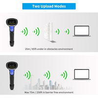 Escáner de código de barras USB con cable inalámbrico de mano serie L NETUM 1D 2D QR de alta velocidad para inventario de almacén de supermercado