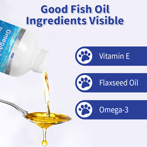 Huile de poisson EPA <span class=keywords><strong>DHA</strong></span> Oméga 3 Traitements pour chiens Entièrement naturel Soutien de la peau et du pelage Saumon sauvage pour la santé Complément alimentaire pour la santé des animaux de compagnie - Product Image 6