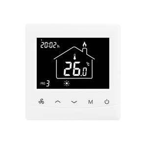 Thermostat programmable Modbus RTU 24V AC au design moderne pour unité de ventilation à effet de vapeur, contrôle de la température ambiante pour appartements - Product Image 2