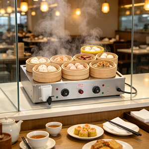 Máquina de Vapor Comercial para Restaurantes, Acero Inoxidable SUS304, 4.4kW, 220V, Apagado Automático de Seguridad, Vaporizador de Panecillos - Product Image 6