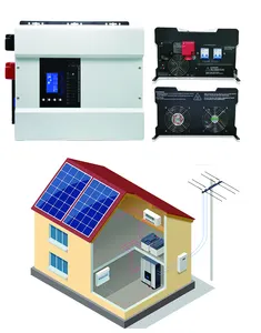Inversor de energía solar híbrido de 12000w, inversor de corriente alterna de 96v y 48 voltios, 12kW, fabricado en China
