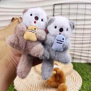 Cute Sea Otter Plush Carabiner <b>Keychain</b>-Soft Cotton Toy Doll with Fish Design Light <b>Keychain</b> for Bags - Product Image 5
