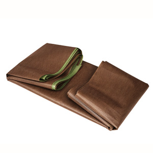 Malla antihierbas plegable Farmer's Choice de 1.2m x 10m, color marrón, tela antienvejecimiento para paisajismo. - Product Image 1