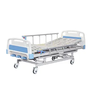 Cama Medica De Hospital Manualde 3 Manivela Altura Fija 3 Funciones