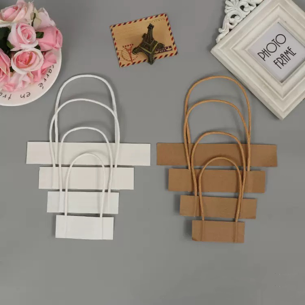 19 * 4cm Paper Handle Adhesive Circular Twisted Paper Rope Handle