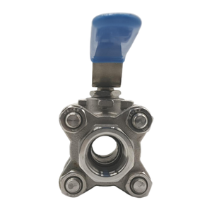 Veeco austenitic API/JIS/DIN ba mảnh nữ ren bóng van thép không gỉ nổi trunnion bóng van OEM V-100 mô hình - Product Image 1