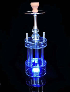 <span class=keywords><strong>Chicha</strong></span> Transparente avec Lumière LED Forme Gatling Ensemble Narguilé Complet <span class=keywords><strong>Grossiste</strong></span> Narguilé Personnalisé pour Bar - Product Image 4