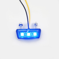 Motosiklet modifiye evrensel arka kuyruk işık LED plaka aydınlatma ışığı 12V scooter plaka işık
