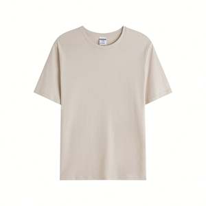 T-shirt uni de haute qualité personnalisé par Maysun, design de créateur, taille standard américaine, couleur sable brun, t-shirt doux pour impression de logo - Product Image 5