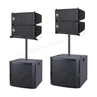 R206+RD-H15SA/RD-H18SA Ensemble de haut-parleurs actifs et passifs pour basses de 15/18 pouces pour Église, Événements, Banquets