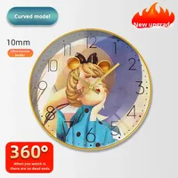 Mode moderne Art silencieux Quartz horloge murale Simple lumière luxe Internet célébrité aiguille pour salon chambre en gros