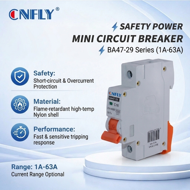 CB CE Certificated Factory 5years Warranty SGP IEC60898 120V-240V 10A 16A 20A 25A 32A 40A 50A 63A Miniature Circuit Breaker MCB