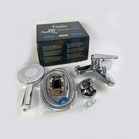 Robinetterie murale moderne pour baignoires, mitigeur monocommande pour bidet et douche, robinet de baignoire en alliage de zinc chromé, robinetterie de bain et de douche