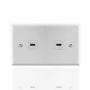 us style wall plate for hdmi hdtv usb faceplate single port dual port wallplate usb-c face plate