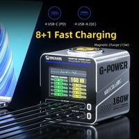 Chargeur rapide GaN 8 ports MECHANIC G-POWER 160W PD QC 4C 4A pour iPhone 1716 – Réparation d'équipements électroniques, charge rapide