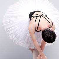 Jupe tutu de ballet rigide à 7 couches en tulle, costume de spectacle Lago des cygnes, jupe bouffante de ballerine pour filles et femmes