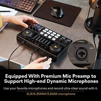 Carte son tout-en-un Maono avec microphone à condensateur XLR pour enregistrement en studio, streaming YouTube, cartes son 48V