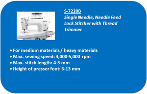 เครื่องเย็บผ้าเครื่องป้อนเข็ม7220 Brother เครื่องจักรอุตสาหกรรมมือสองจากญี่ปุ่น - Product Image 6