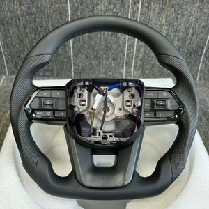 Volante <span class=keywords><strong>de</strong></span> Cuero para Auto Land Cruiser LC200 LC300, Deportivo con LED, 3 Brazos, Personalizado, Accesorios Interiores - Product Image 1