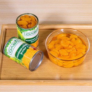 Mandarines en conserve en vrac, segments pelés, grandes boîtes de fruits pour boulangerie, restaurant, pâtisserie - Product Image 3