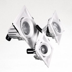 Hersteller Verstellbare Einbau Decke Quadrat FÜHRTE Hinunter licht Weiß Unten Leuchte für Home Lobbys - Product Image 4