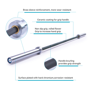 Livepro thép chất lượng cao Thiết bị tập thể Dục Đào Tạo cạnh tranh phòng tập thể dục điện Tạ 20kg Barbell <span class=keywords><strong>Bar</strong></span> - Product Image 3