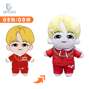 Muñeca <span class=keywords><strong>de</strong></span> Peluche Personalizada <span class=keywords><strong>de</strong></span> 20 cm con Personaje <span class=keywords><strong>de</strong></span> Princesa con Trenzas Azules, Linda, a la Moda, Suave, Estilo K-pop, con <span class=keywords><strong>Cabello</strong></span> Largo Cian - Product Image 2