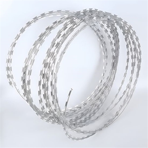 Alambre de púas de Irak galvanizado en caliente duradero, tipo <span class=keywords><strong>concertina</strong></span>, de 500 mm, con clip, precio <span class=keywords><strong>por</strong></span> <span class=keywords><strong>metro</strong></span> - Product Image 6