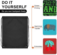 Sac à dos en polyester épais 420D, solide et durable, logo personnalisé, sac de sport personnalisé, sac multifonctionnel à cordon de serrage