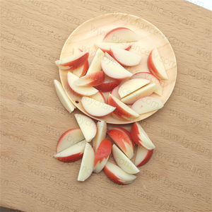 Accessoires de fruits bricolage mini pommes artificielles tranche maison de poupée cuisine nourriture jouet décor minuscule gourmand artisanat ornements - Product Image 6
