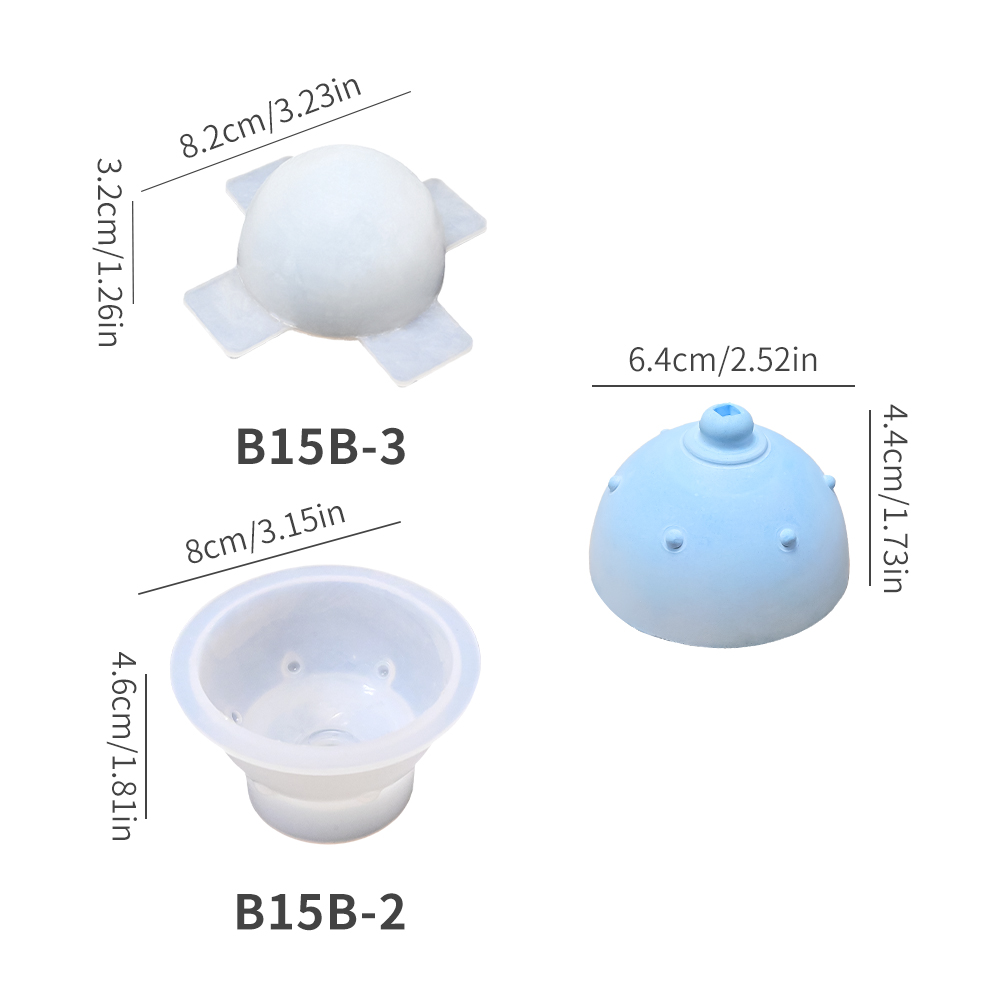 B15B-2+B15B-3 Stampo per bruciatore di incenso bianco